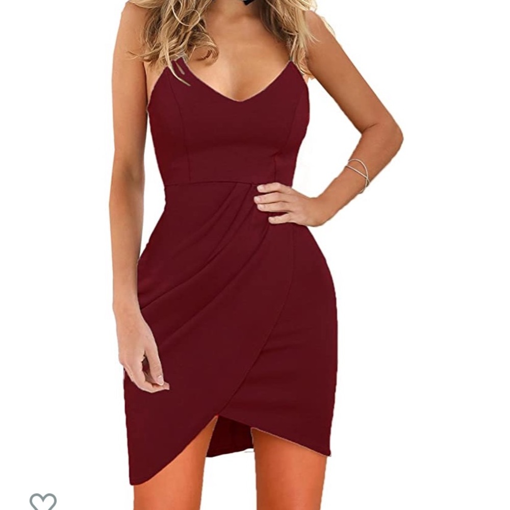 Burgundy dress